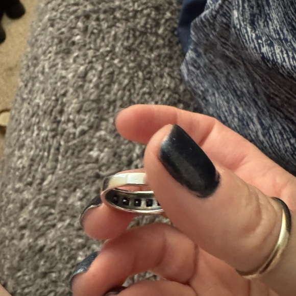 Sterling silver Sapphire Ring - size 8 - Picture 2 of 5
